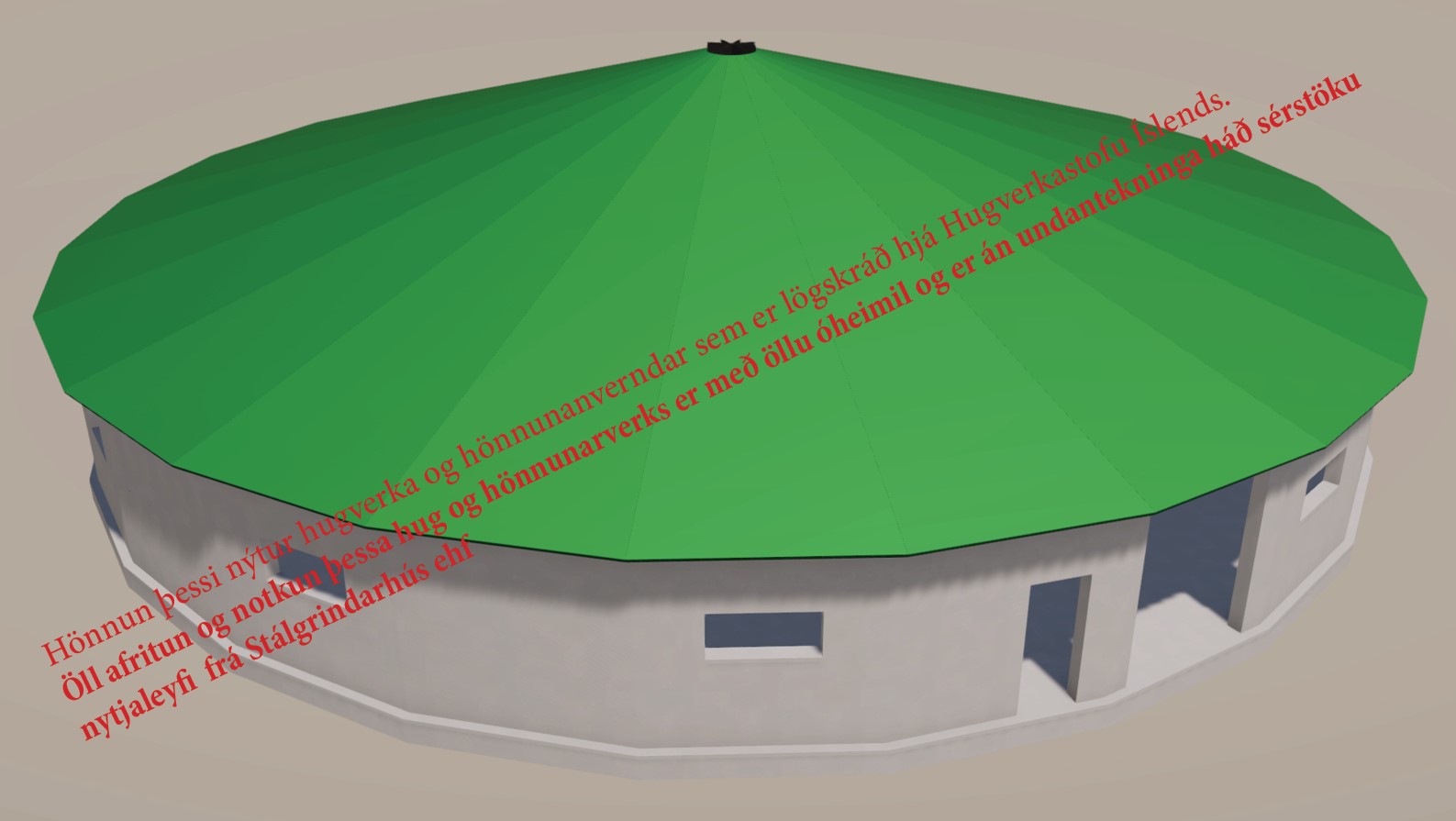 Stálgrindarhús website image